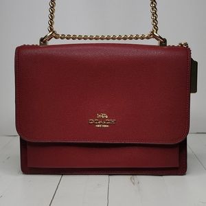 Red Leather Coach Crossbody